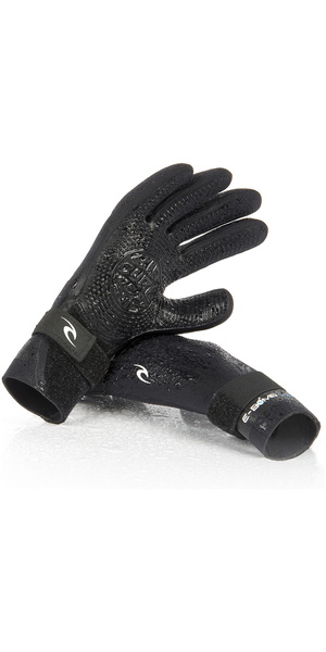 2026 Rip Curl E-Bomb 2mm 5 Finger Neoprene Gloves Black WGL5SE